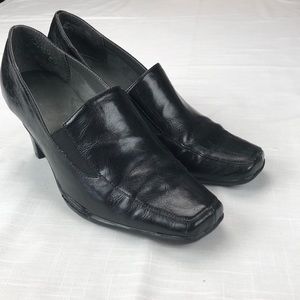 A2 by Aerosoles 7.5 Black Loafer 3” heel
